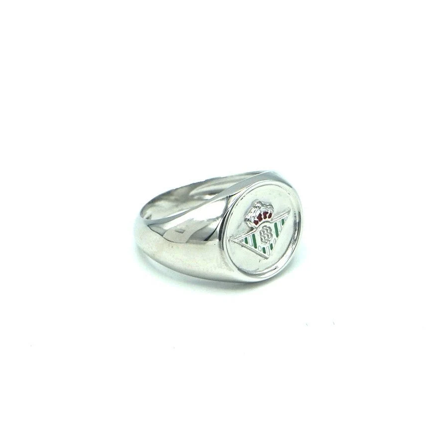 Anillo De Plata De Ley Escudo Real Betis