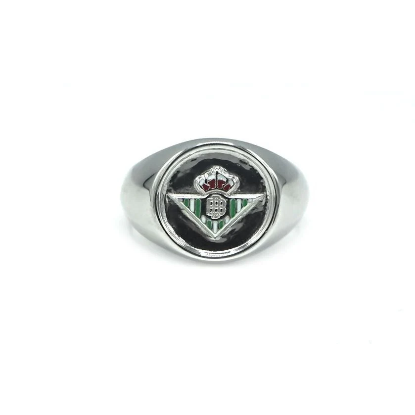 Anillo De Plata De Ley Escudo Real Betis - Image 3