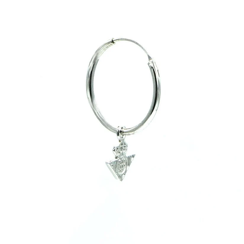 Argollas De Plata De Ley Con Escudo Real Betis - Image 4