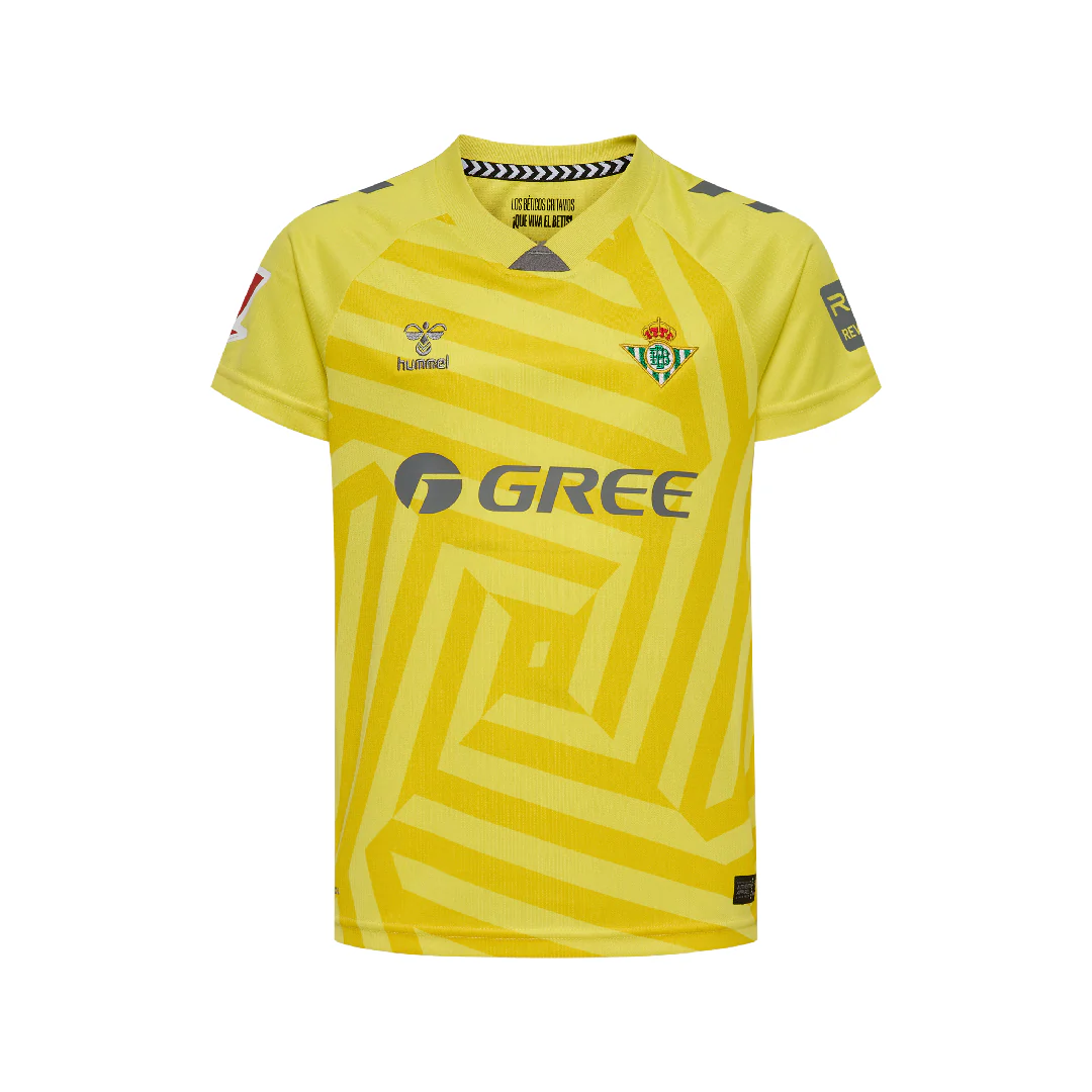 Camiseta Fútbol Portero Niño Amarilla 25/26