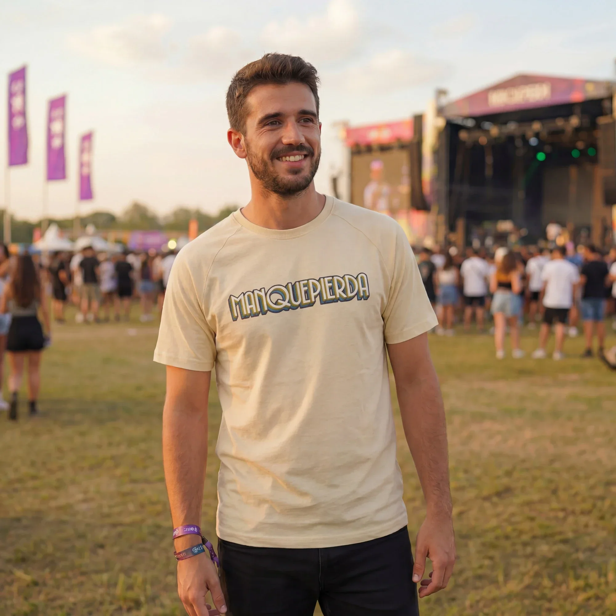Camiseta Manquepierda Adulto Beige