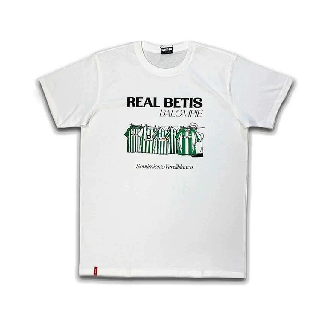Camiseta Real Betis Camisetas Históricas Hombre Blanca