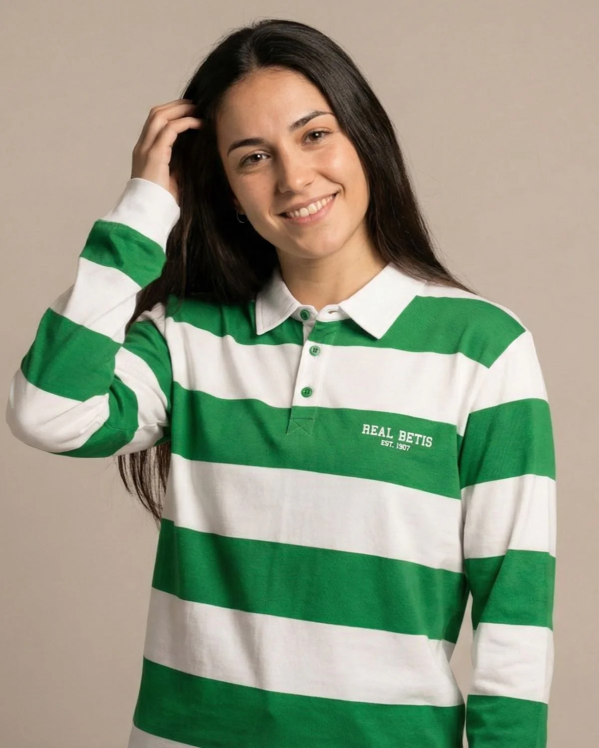 Camiseta Real Betis Rugby Hombre Verde/Blanca - Image 2