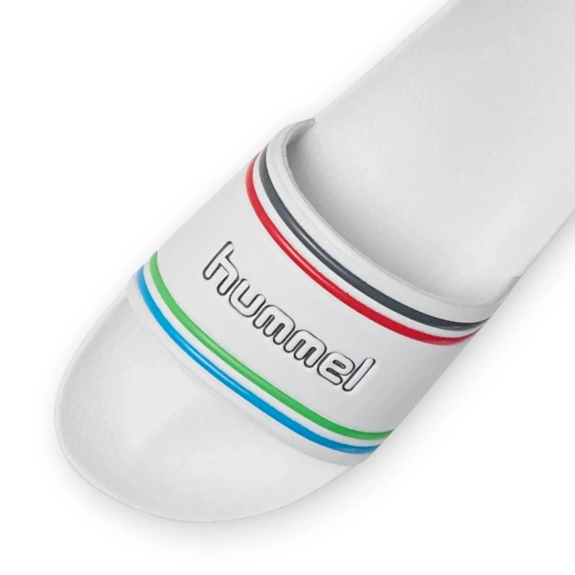 Chanclas Retro Hummel Pool Slide RT Blancas Adulto - Image 3