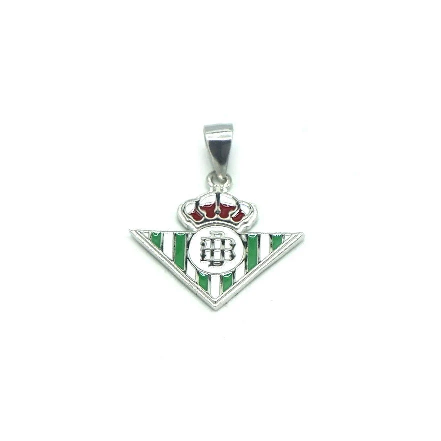 Colgante De Plata De Ley Escudo Esmaltado