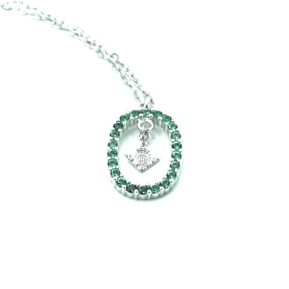 Gargantilla de Plata De Ley Con Piedras Verdes - Image 4