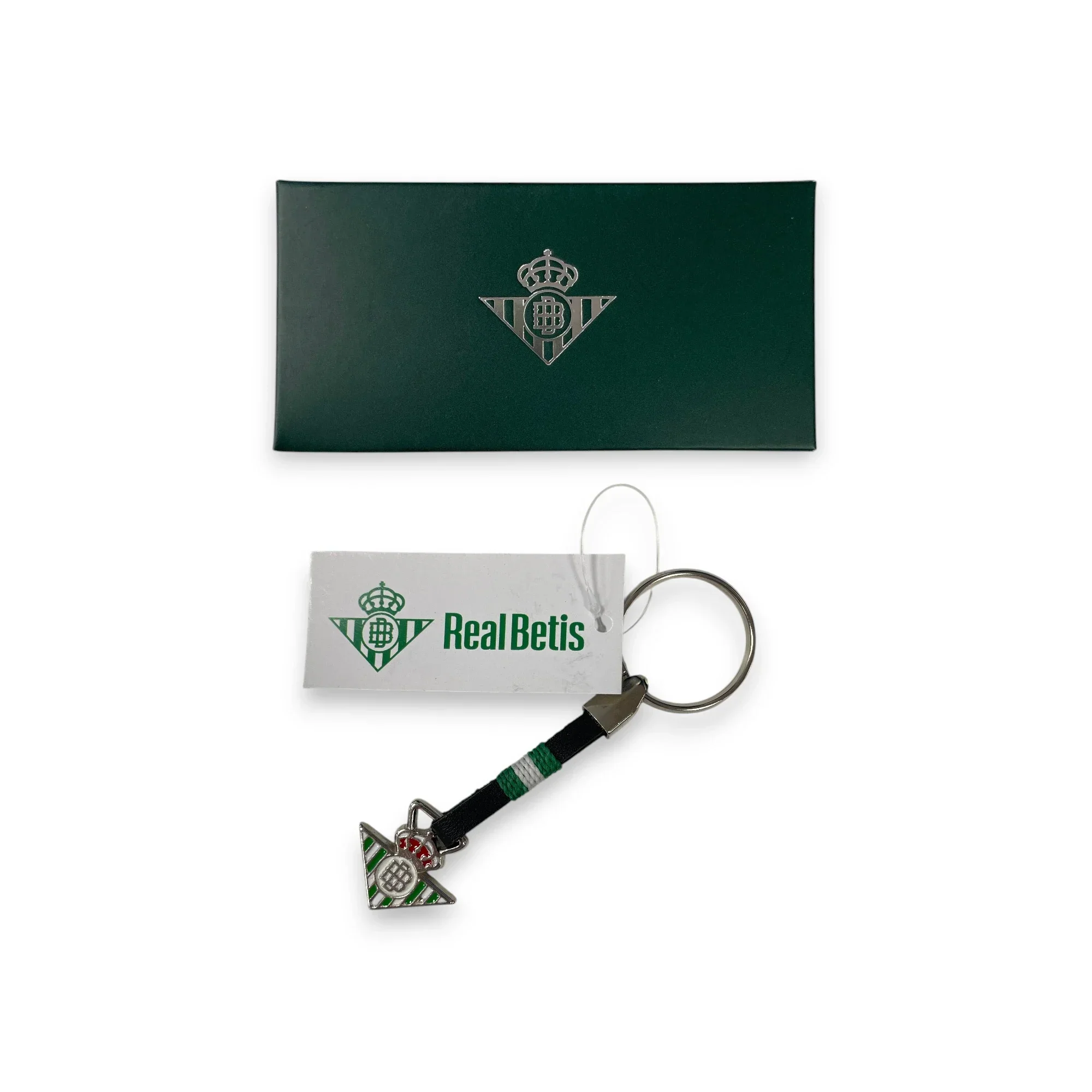 Llavero Real Betis Tira Piel Bandera