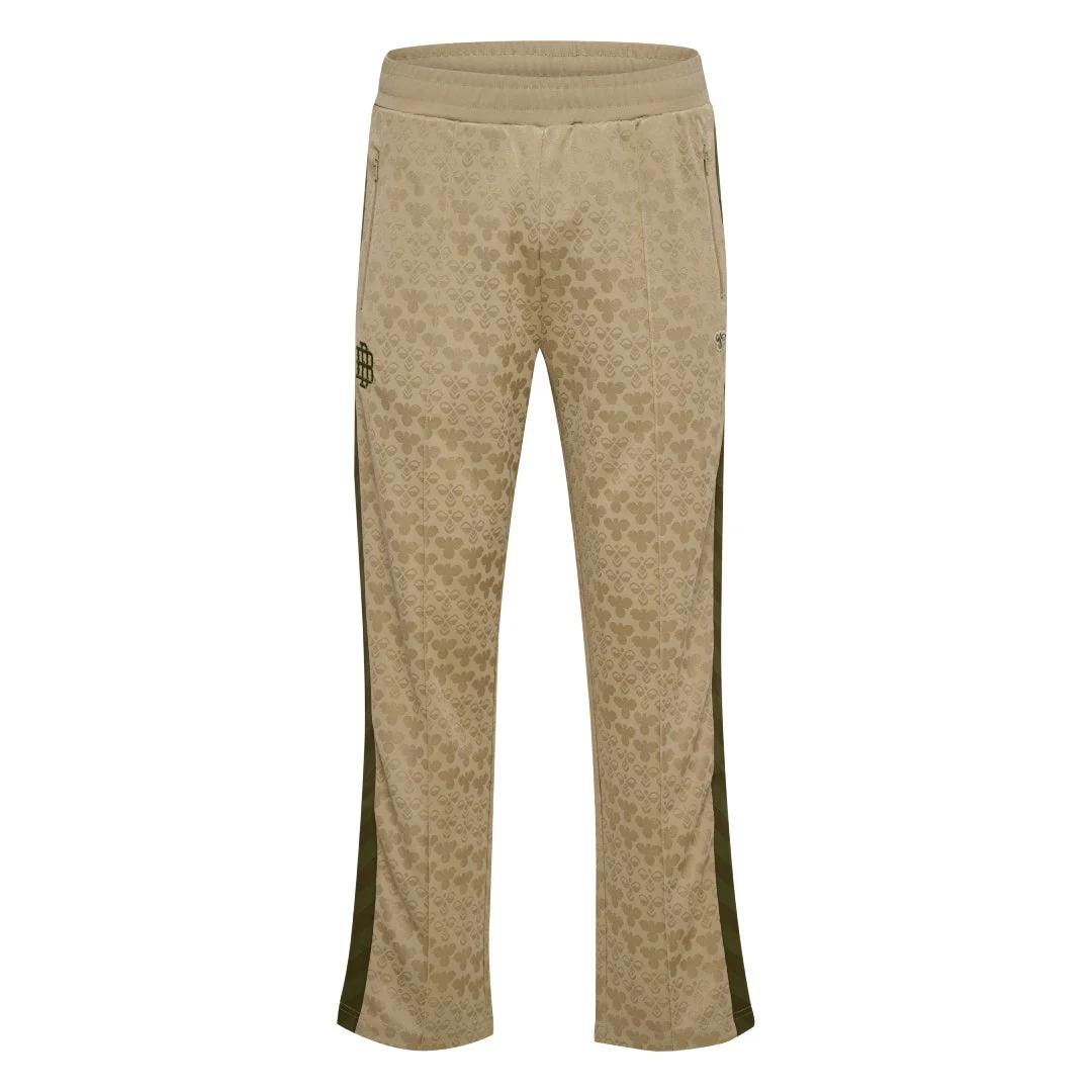 Pantalón Chándal Viaje Hummel Hombre Beige Doble B Verde - Image 3