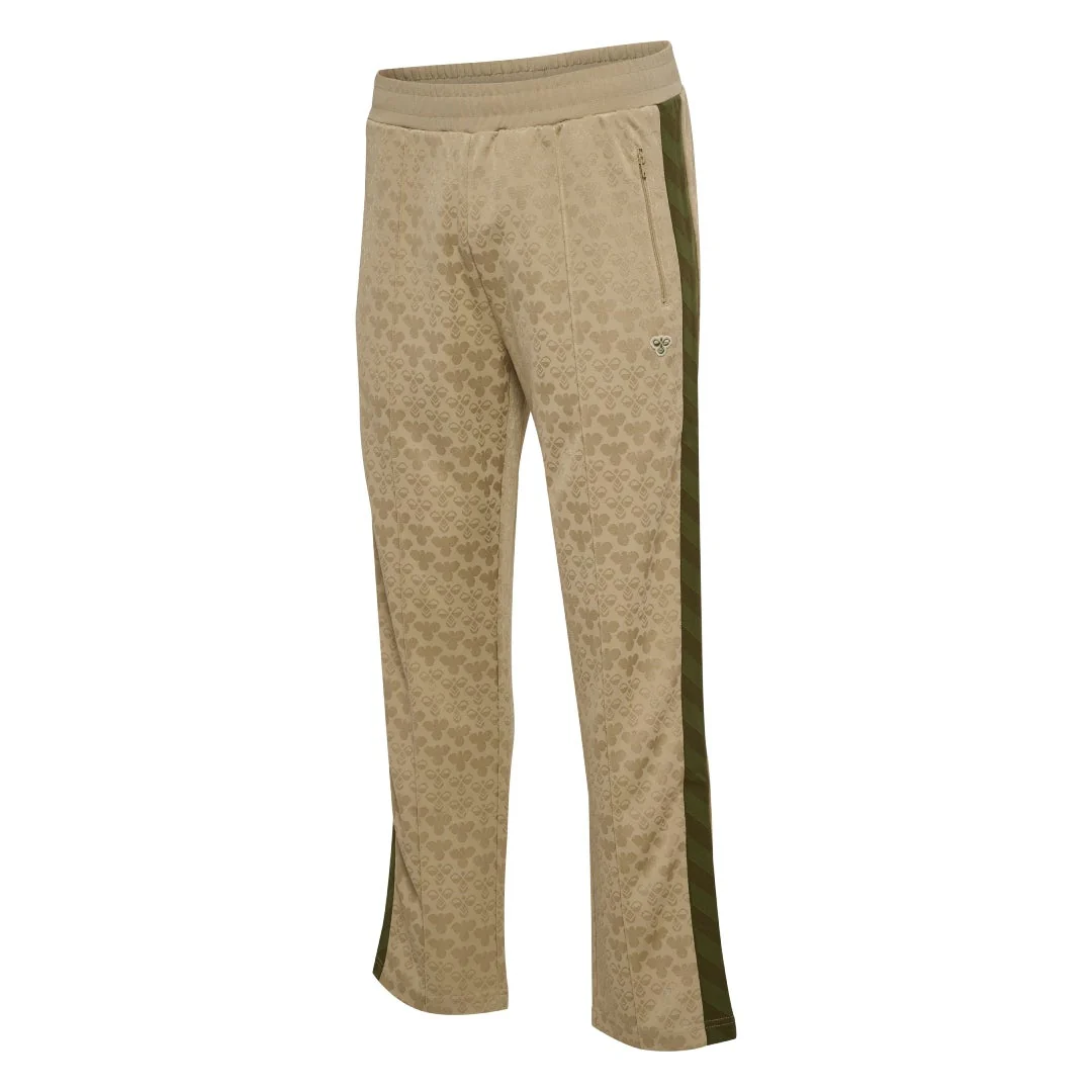 Pantalón Chándal Viaje Hummel Hombre Beige Doble B Verde - Image 4