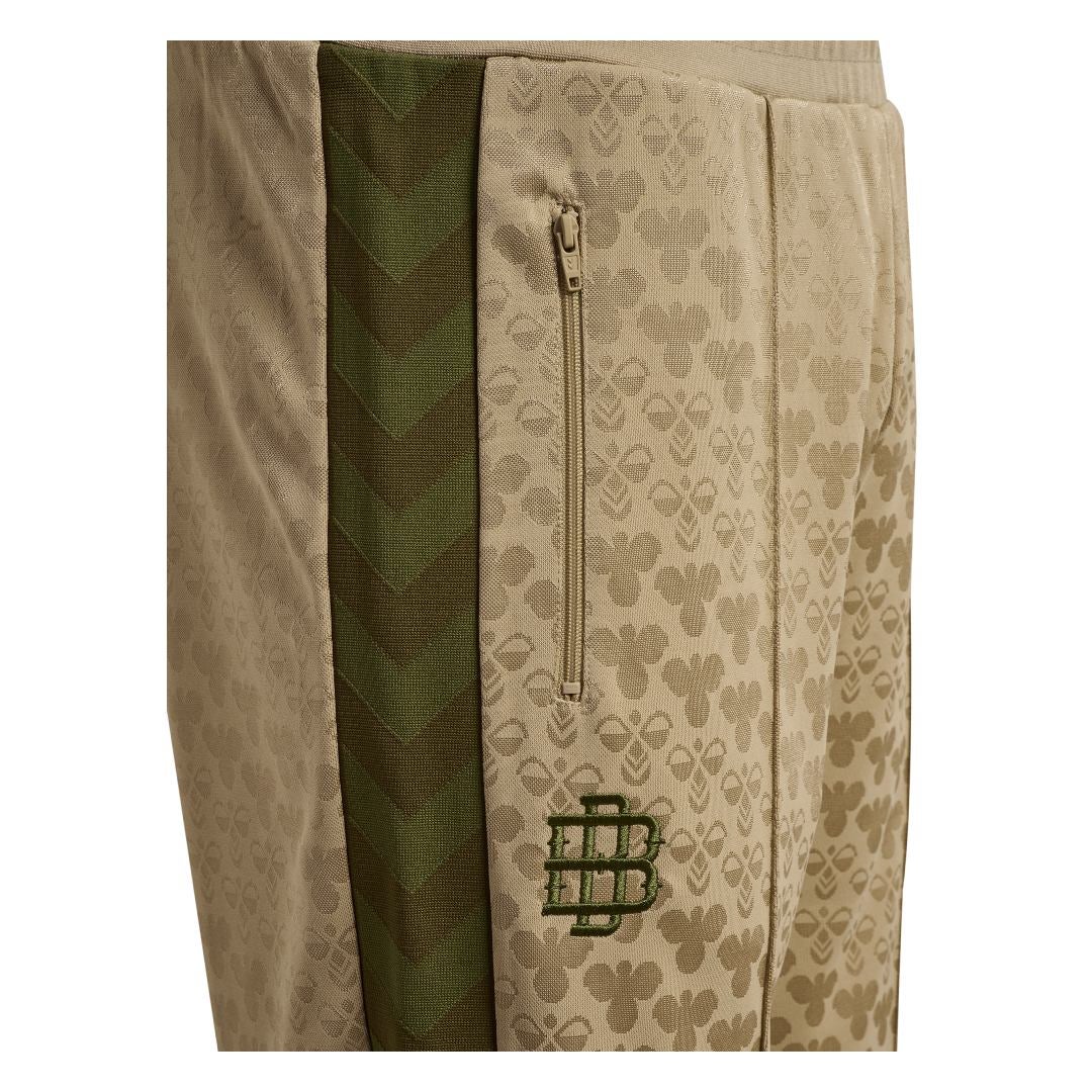 Pantalón Chándal Viaje Hummel Hombre Beige Doble B Verde - Image 6