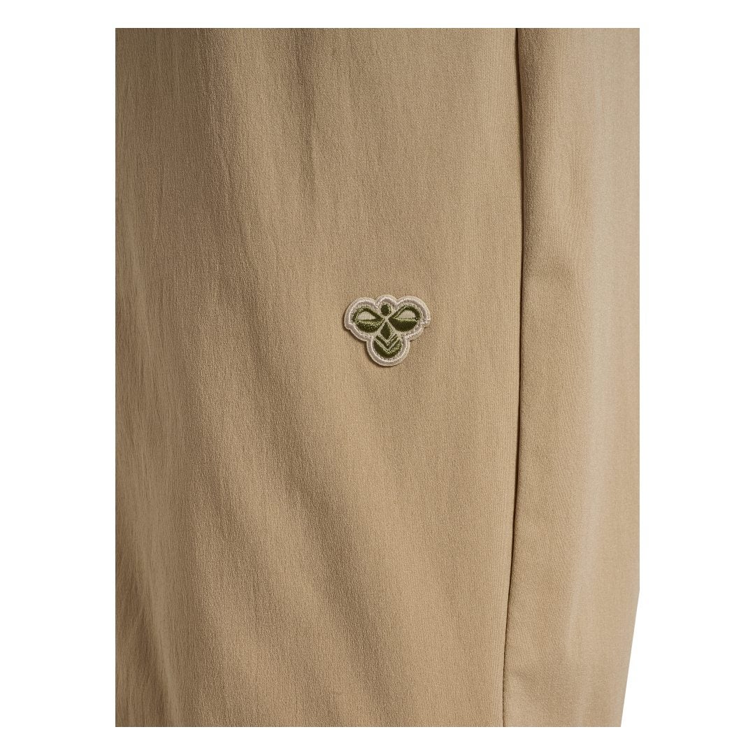 Pantalón Corto Viaje Hummel Hombre Beige Doble B Verde - Image 6