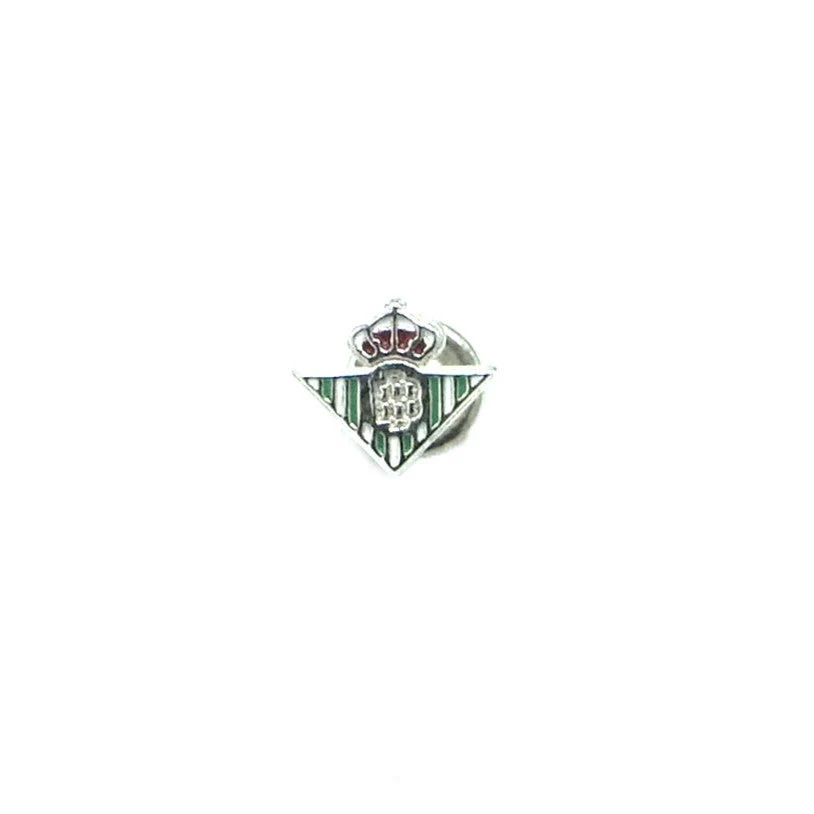 Pendientes De Plata De Ley Esmaltados Escudo Real Betis - Image 3