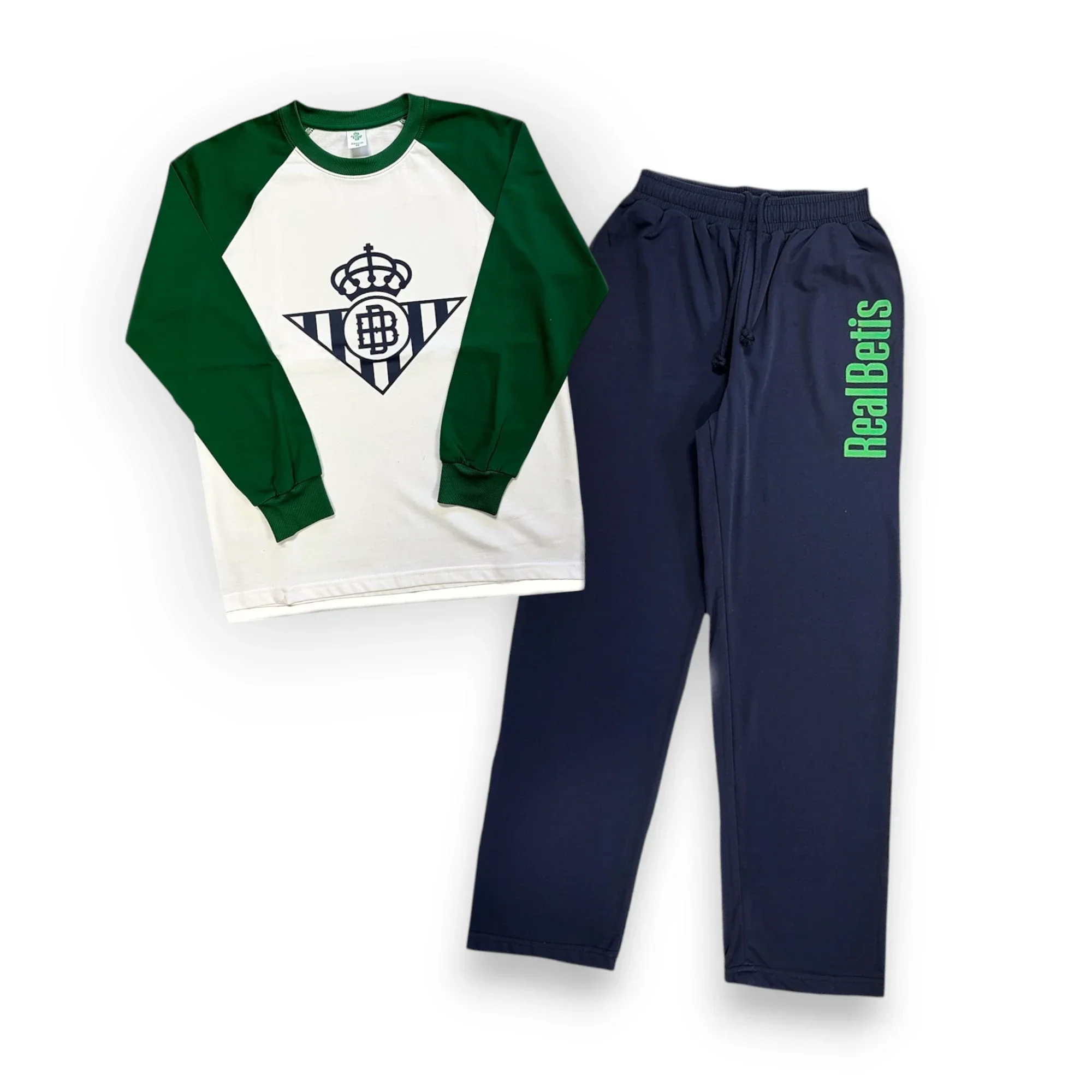 Pijama Invierno Real Betis Hombre Verde/Azul