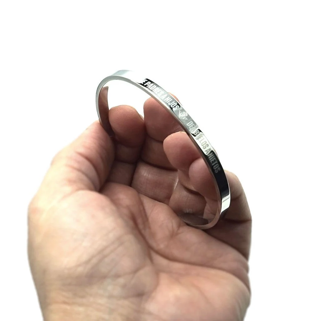 Pulsera / Brazalete Rígido De Acero - Image 2