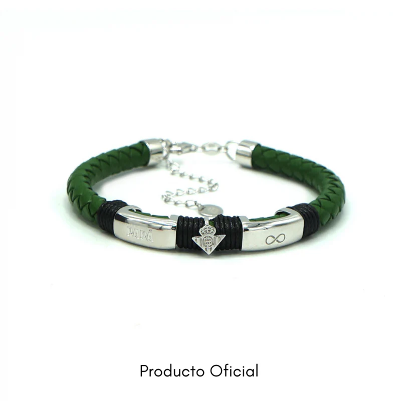 Pulsera Real Betis Cuero Acero Papá - Image 2