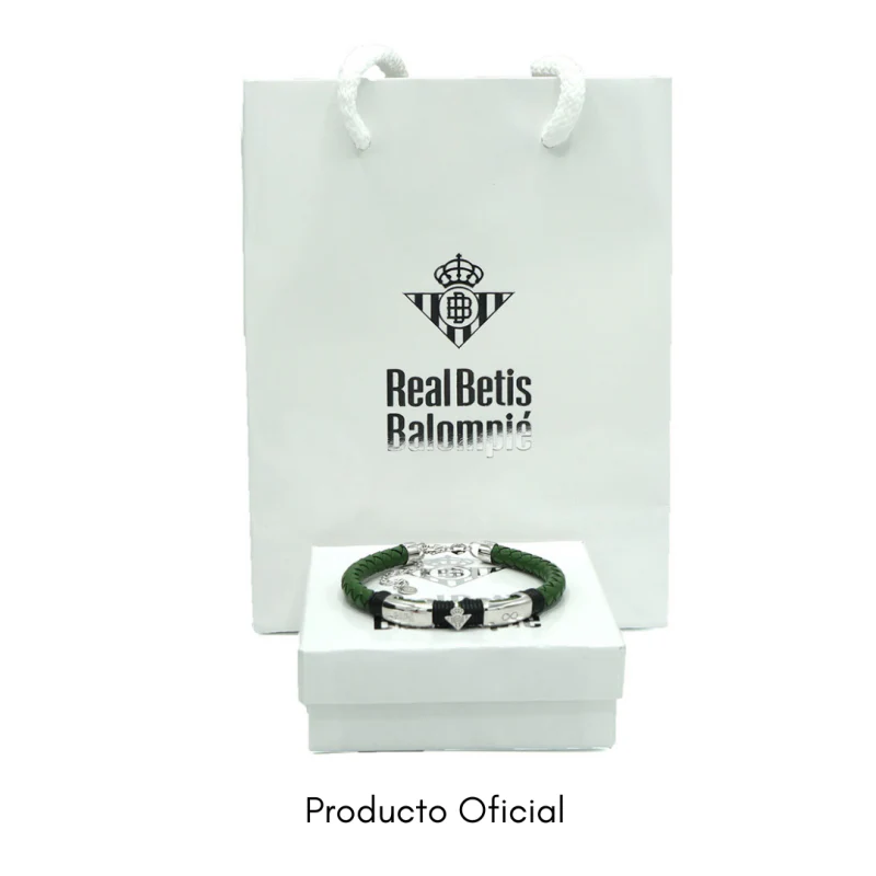 Pulsera Real Betis Cuero Acero Papá - Image 3