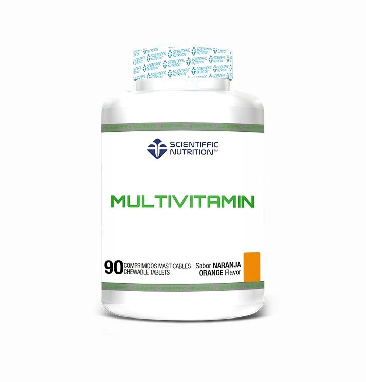 Scientiffic Nutrition Multivitamin chewable 90tabs Naranja