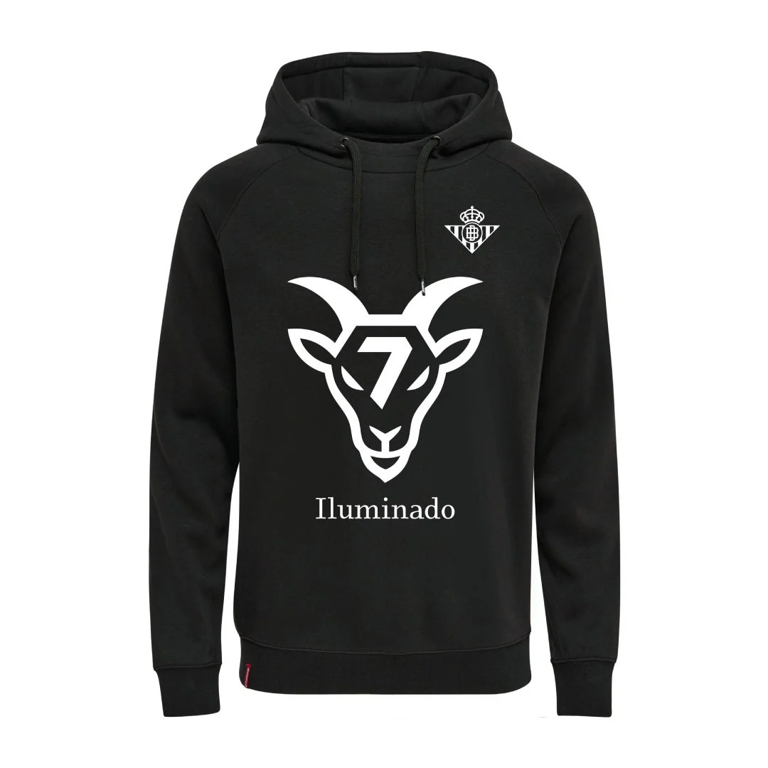 Sudadera Con Capucha Iluminado Hombre Negra