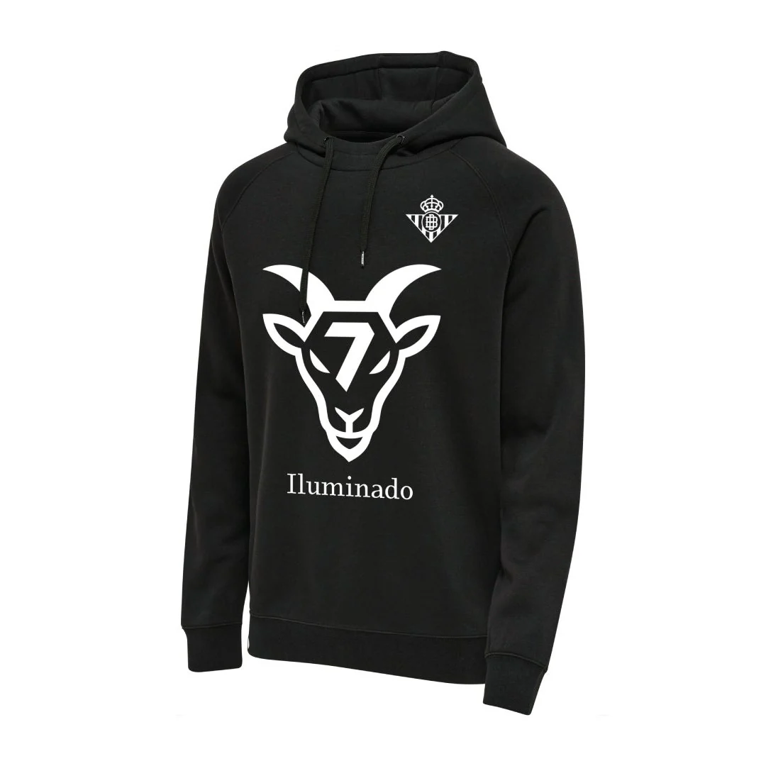 Sudadera Con Capucha Iluminado Hombre Negra - Image 3