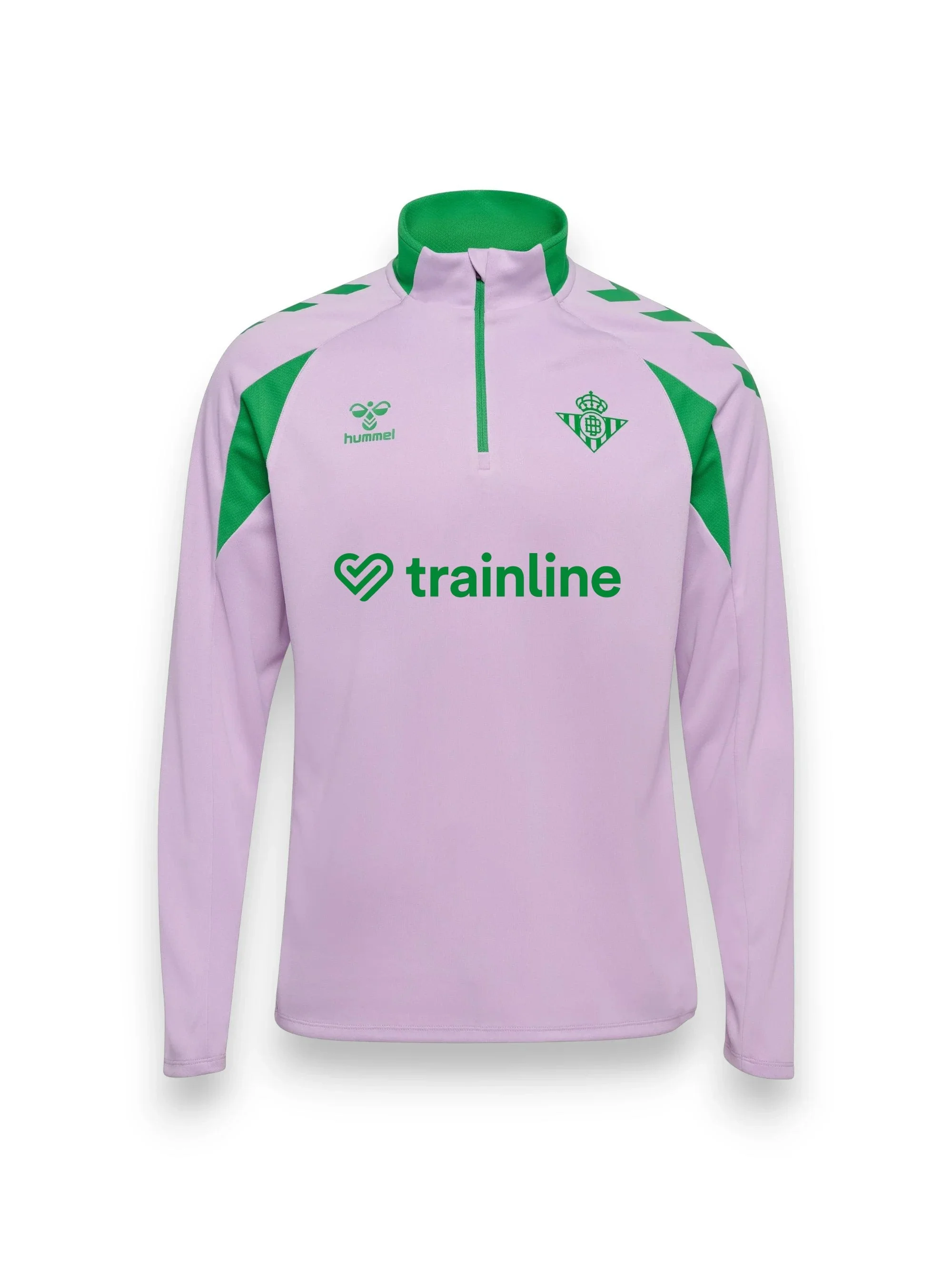 Sudadera Media Cremallera Entrenamiento Adulto Malva Real Betis 26/27