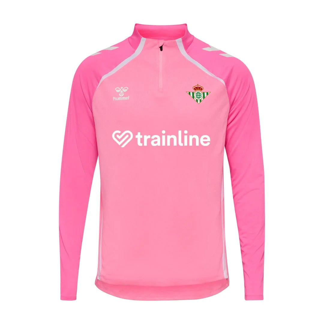Sudadera Media Cremallera Entrenamiento Hombre Rosa 25/26