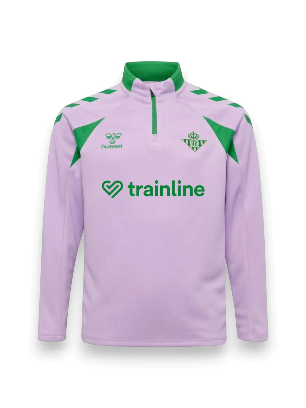 Sudadera Media Cremallera Entrenamiento Infantil Malva Real Betis 26/27