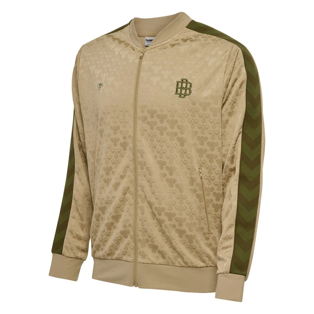 Sudadera Viaje Hummel Hombre Beige Doble B Verde - Image 4