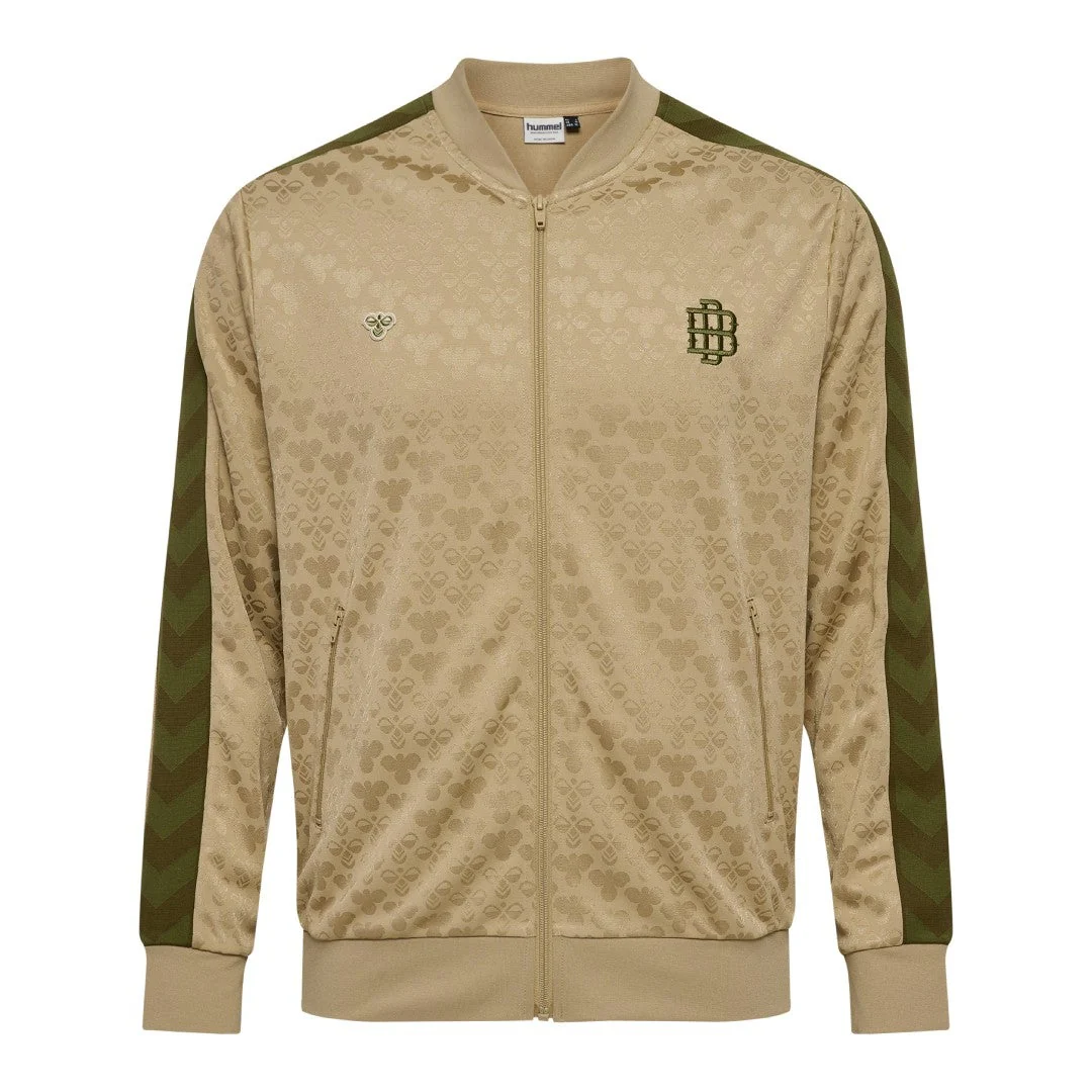 Sudadera Viaje Hummel Hombre Beige Doble B Verde - Image 5